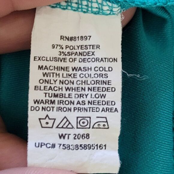 Mens Ben Hogan Polo L Teal Green Gray Black Color Blocked Performance Golf - Picture 10 of 11